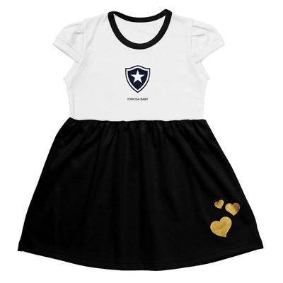 Vestido Infantil Botafogo Canelado Torcida Baby Tam 8