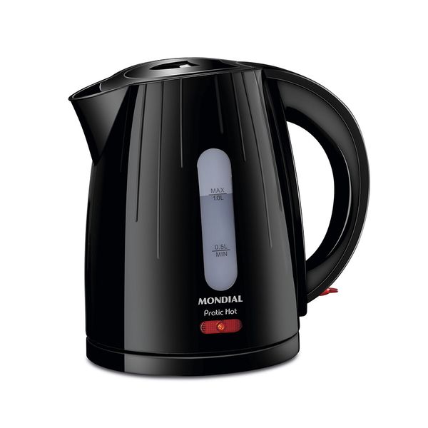 Chaleira Elétrica Mondial Pratic Hot Preta CE-07 1L - 220V Chaleira Elétrica Mondial Pratic Hot Preta CE-07 1L - 220V