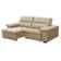 Sofa Retratil Reclinavel 2 Lugares 2,90m Crystal Veludo Porcelana Lansofbr