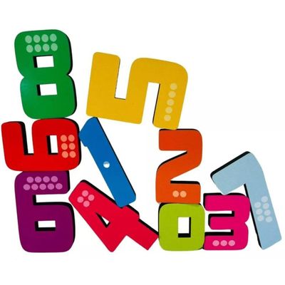 MONTE E EMPILHE NÚMEROS - EDUCATIVO - MADEIRA -7042 - BABEBI
