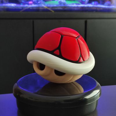Casco Tartaruga Mario Koopa Vermelho Super Bros 3D