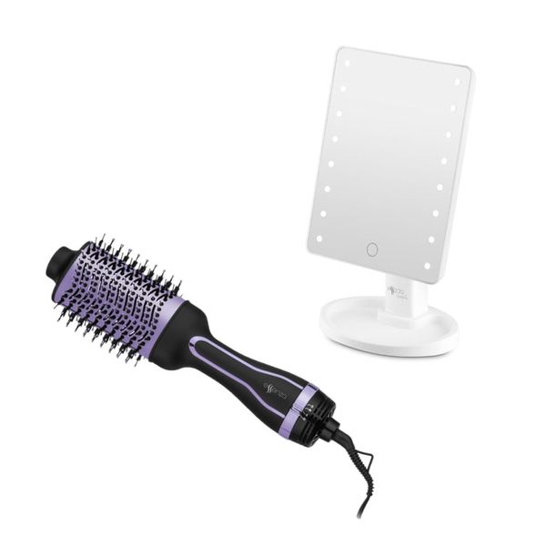 Combo Beauty - Escova Secadora Oval e Espelho de Mesa Touch com LED Essenza - EB111K EB111K