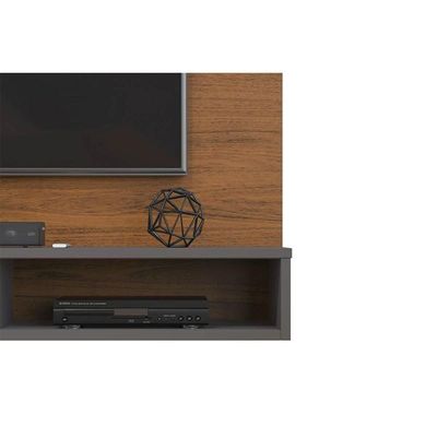 Painel Home p/ TV até 60 Polegadas Bento Ripado c/ Prateleiras 190x107cm Cedro/Bali - DJ Móveis