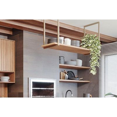 Módulo Cozinha Mgm Divina Prateleira Suspensa 125cm Freijo-mgm