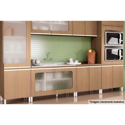 Módulo Cozinha Kappesberg Maxxi Tampo p/ Balcão E609 120cm Canela-Kappesberg