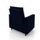 Poltrona Decorativa Amamentação Reforçada E Puff Mavie Suede azul Marinho