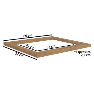 Módulo Cozinha Kappesberg Nox Tampo p/ Balcão Cooktop E604 60cm Nogueira-Kappesberg
