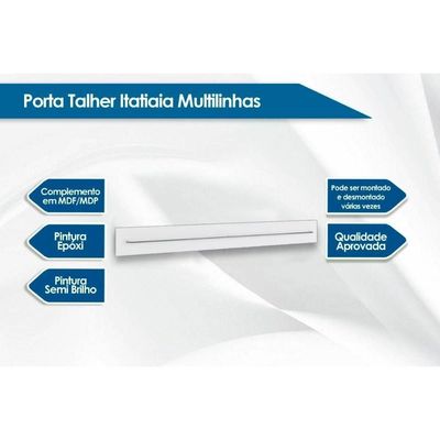 Módulo Cozinha Itatiaia Multilinhas Suporte Talheres Multilinha 105cm Branco - Itatiaia