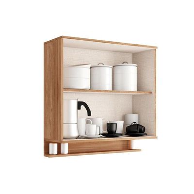 Armário Aéreo Para Cozinha Alpha 2502 Com 2 Portas 80cm Branco - Carraro
