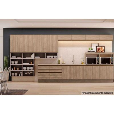 Armário Aéreo Cozinha Modulado Maxxi G772 Com 1 Porta Basculante 60cm Canela - Kappesberg