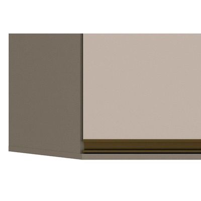 Armário Aéreo Cozinha Modulado Connect Canto Oblíquo Com 2 Portas 80x83cm Off White - Henn
