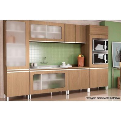 Módulo Cozinha Kappesberg Maxxi Tampo p/ Balcão E609 120cm Canela-Kappesberg