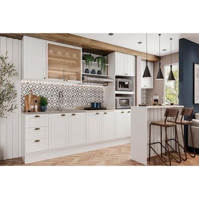 Bancada Ilha Cozinha Bella 2613 120cm Branco - Carraro