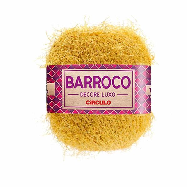 Barbante Barroco Círculo Decore Luxo 118  Amarelo Sol