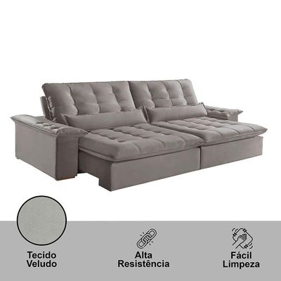 Sofá Victory Veludo 2 Módulos De 100cm B25cm Meu Sofá Online B026 Veludo Prata