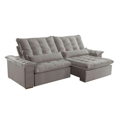 Sofá Victory Veludo 2 Módulos De 100cm B25cm Meu Sofá Online B026 Veludo Prata