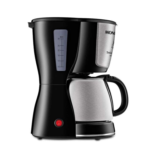 Cafeteira Elétrica Corta Pingo Mondial Dolce Arome Inox Preta 30 Xícaras - 127V Cafeteira Elétrica Corta Pingo Mondial Dolce Arome Inox Preta 30 Xícaras - 127V