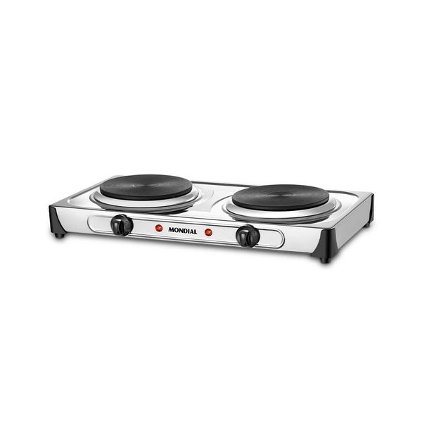 Fogão Elétrico Fast Cook Due Mondial  2000W Inox - FE-03 127V