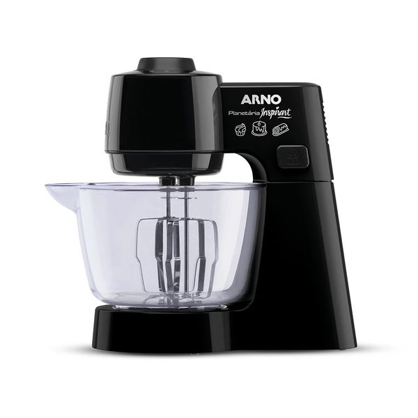 Batedeira Planetária Arno Compacta KM31 Preta - 500W 220V Batedeira Planetária Arno Compacta KM31 Preta - 500W 220V