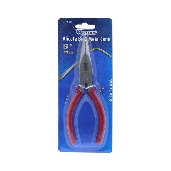 Alicate Bico Western M Cana 15cm Vermelho