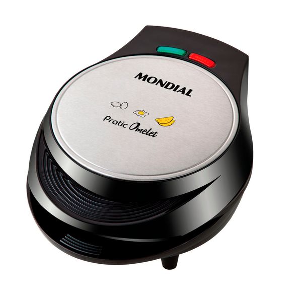 Omeleteira Elétrica Mondial OM-01 1000W Preto e Inox - 127V Omeleteira Elétrica Mondial OM-01 1000W Preto e Inox - 127V