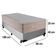 Cama Box Suede Solteiro + Colchão Sereneprime Molas Ensacadas 88x188x65 Cinza
