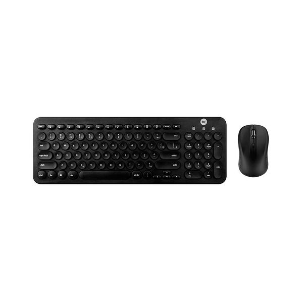 Kit Gamer Bright com Mouse, Teclado Conexão sem Fio, Teclas Redondas Modelo 0585 Preto