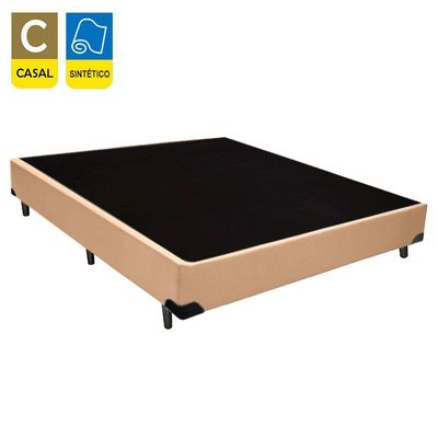 Cama Box Casal Sintético Sereneprime Bege 138x188x40
