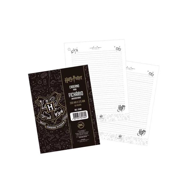 Bloco Refil Dac Fichário Universitário Harry Potter 96 Folhas