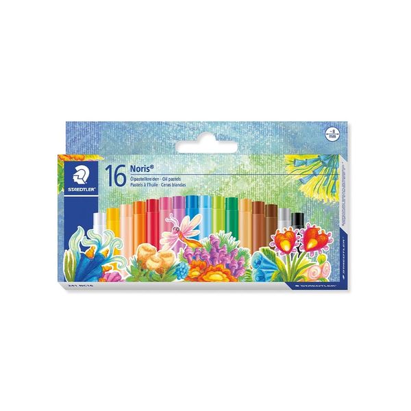 Giz Pastel Oleoso Staedtler Noris Club com 16 Cores