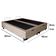 Cama Box Baú King Bipartido Suede Sereneprime Bege 192x203x44