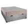 Cama Box Baú Casal Suede + Colchão Sereneprime Molas Ensacadas 138x188x69 Cinza