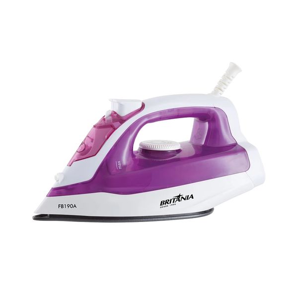 Ferro de Passar Roupa a Vapor Britânia FB190A Branco - 220V
