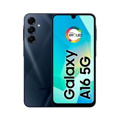 Smartphone Samsung Galaxy A16 5G, Processador Exynos 1330, 128GB, 4GB RAM, Câmera Tripla até 50MP, NFC, Knox Vault e Tela 6,7 Polegadas Azul / Bivolt