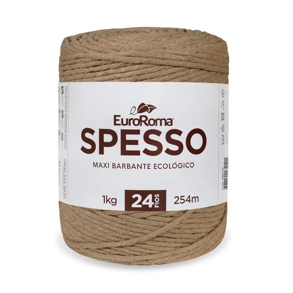 Barbante Spesso Euroroma 4x24 1kg 254m Bege