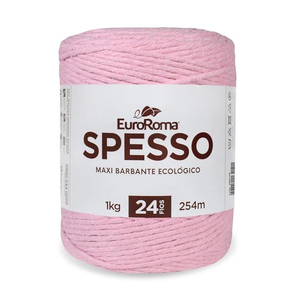 Barbante Spesso Euroroma 4x24 1kg 254m Rosa Bebê