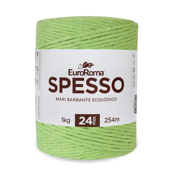 Barbante Spesso Euroroma 4x24 1kg 254m Verde Limão