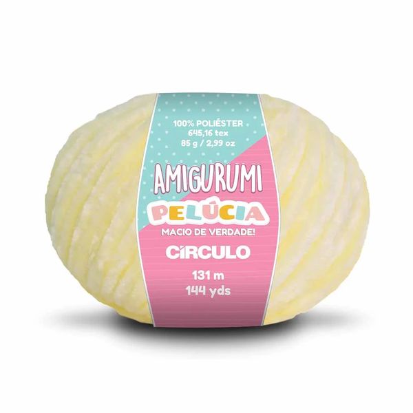Linha Círculo Amigurumi 254m Nº6/5 1112 Bege Creme Linha Círculo Amigurumi 254m Nº6/5 1112 Bege Creme