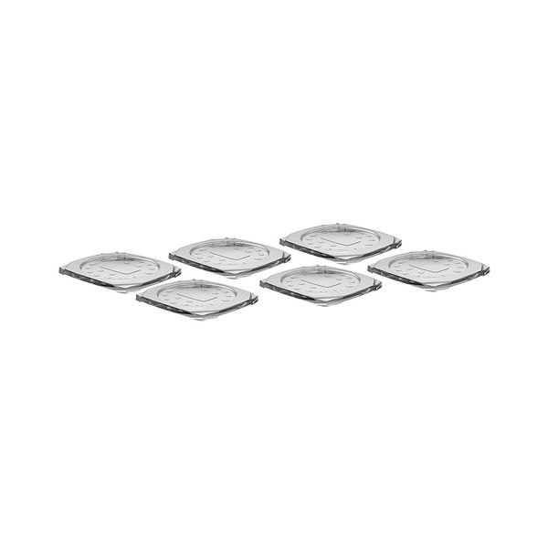 Porta Copos OU Vitra em Acrílico Transparente com 6 Peças 0,5X10X9cm