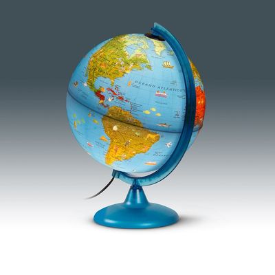 Globo Terrestre Arca 25 Cm - Com Luz - Tecnodidattica - 0325ARACPBIBB046