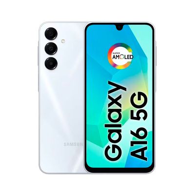 Smartphone Samsung Galaxy A16 5G, Processador Exynos 1330, 128GB, 4GB RAM, Câmera Tripla até 50MP, NFC, Knox Vault e Tela 6,7 Polegadas Cinza / Bivolt