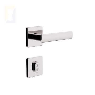 Fechadura 3f Externa 740e117 Ros. Quadrada Cromado