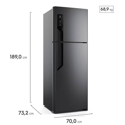 Geladeira Electrolux Frost Free TF71B Duplex Efficient com AutoSense 480 litros Preto / 110V