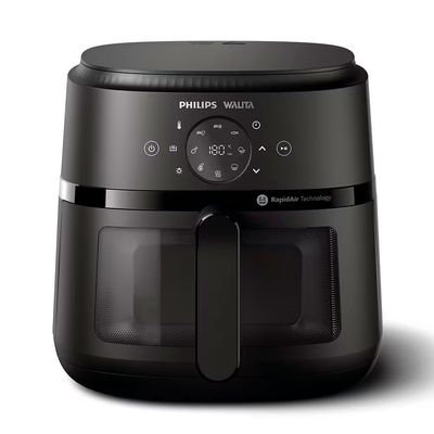 Fritadeira Elétrica Air Fryer Philips Walita Série 2000 XL Digital NA230 Sem Óleo 1700W 6,2L Preto / 220V