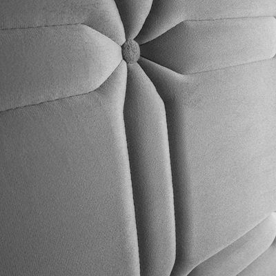 Cabeceira para Cama de Solteiro Hellen Zeus com Revestimento Platinum - 90cm de largura Grafite