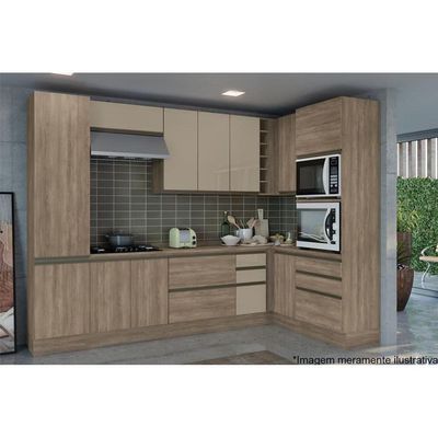 Módulo Cozinha Kappesberg Maxxi Armário Canto Reto G768 C- 1 Porta 98cm Canela-kappesberg