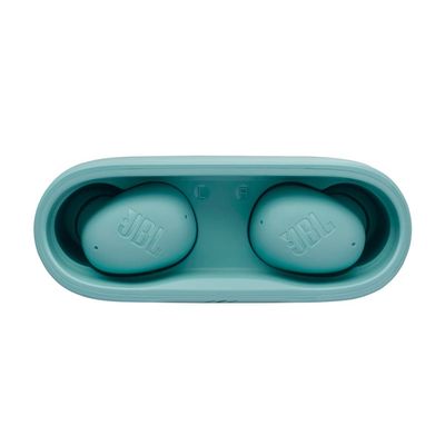 Fone de Ouvido JBL Wave Beam Buds 2 Pure Bass Bluetooth com Cancelamento de Ruído e Smart Ambient Azul
