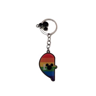 Kit Chaveiro Coração Mickey Love Rainbow - Taimes