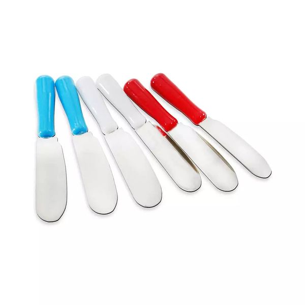 Espátula para Manteiga de Inox Kehome Colorido com 6 Peças Espátula para Manteiga de Inox Kehome Colorido com 6 Peças