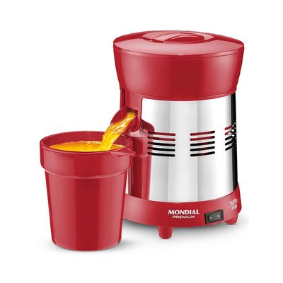 Extrator de Frutas Mondial Turbo Red Premium E-24 1,25L Vermelho 250W - Bivolt